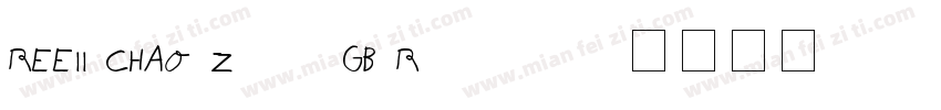 REEII CHAO ZengGB Reqular字体转换